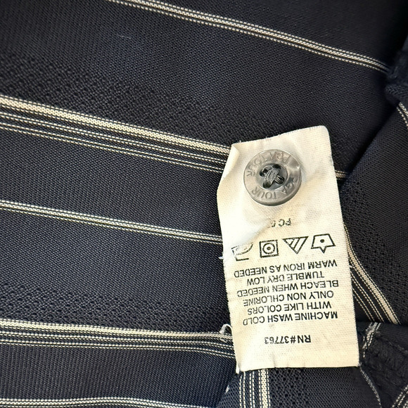 PGA Tour Men's Blue Striped Polo Sz XXL Athleisure Casual Basic Essential Basic - Picture 5 of 14